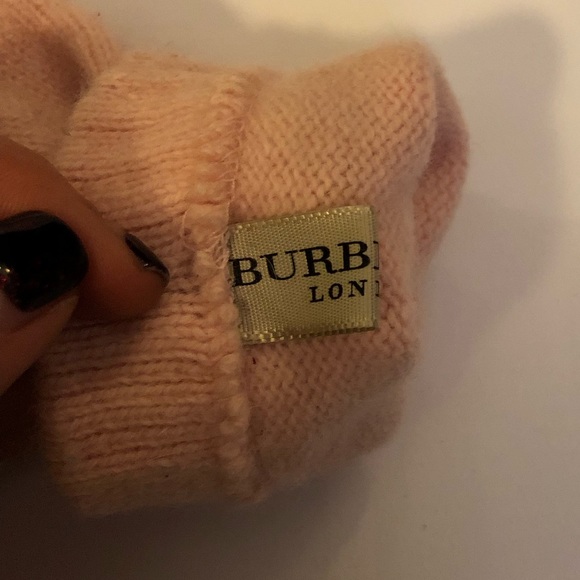 Burberry Cashmere Gloves - Baby Blue - Picture 4 of 4